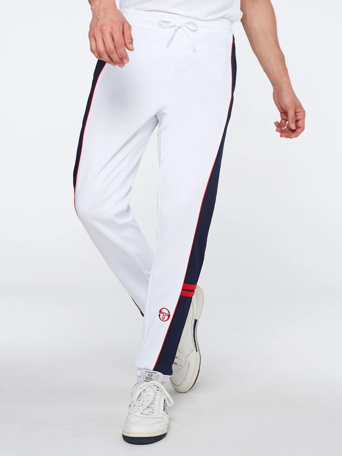Scirocco Track Pant Archivio-White/ Maritime Blue sold by Sergio Tacchini