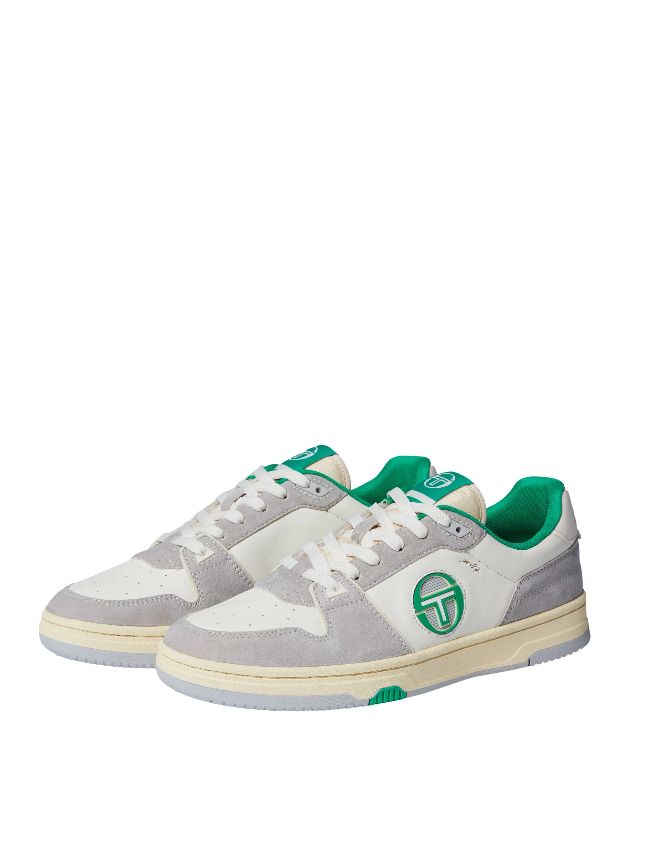 Prime Shot DA Sneaker- Antique White/ Almond Oil/ Bright Green sold by Sergio Tacchini product image thumbnail 2