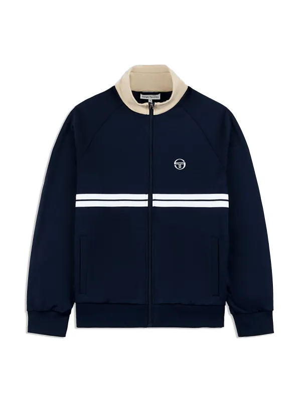 Dallas Track Jacket Archivio- Maritime Blue/ Humus sold by Sergio Tacchini