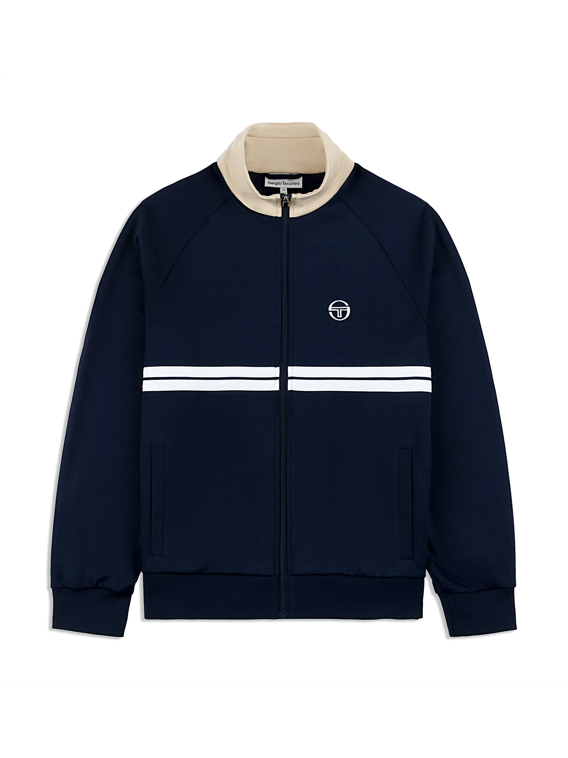 Dallas Track Jacket Archivio- Maritime Blue/ Humus sold by Sergio Tacchini