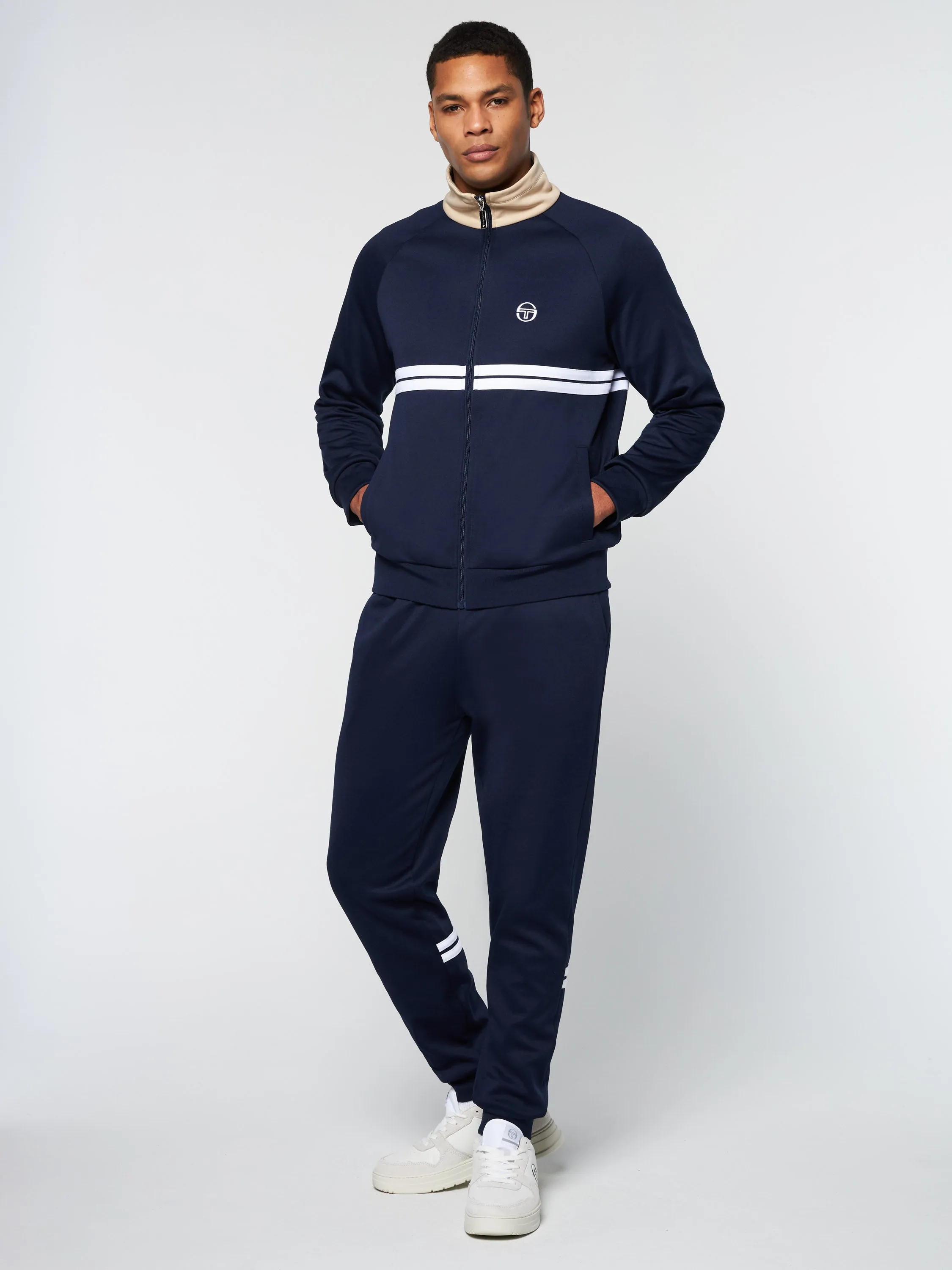 Dallas Track Jacket Archivio- Maritime Blue/ Humus sold by Sergio Tacchini product image thumbnail 3