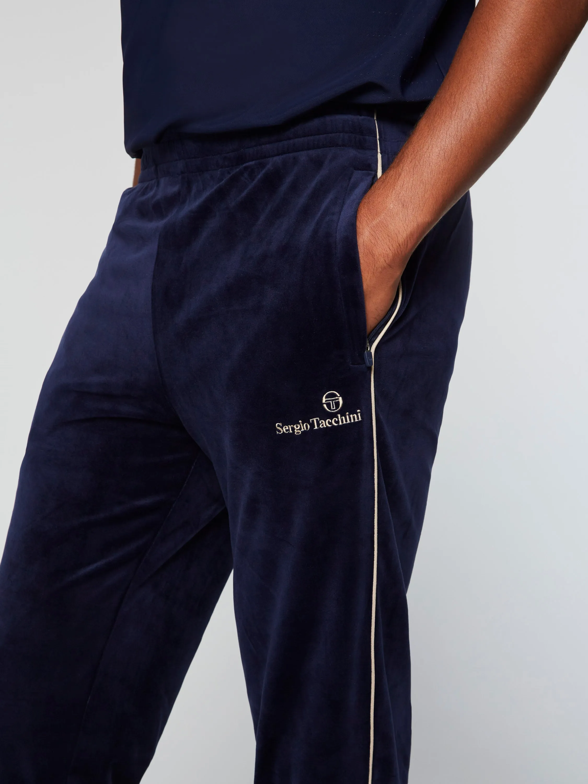 Gallone Velour Track Pant- Maritime Blue sold by Sergio Tacchini product image thumbnail 5