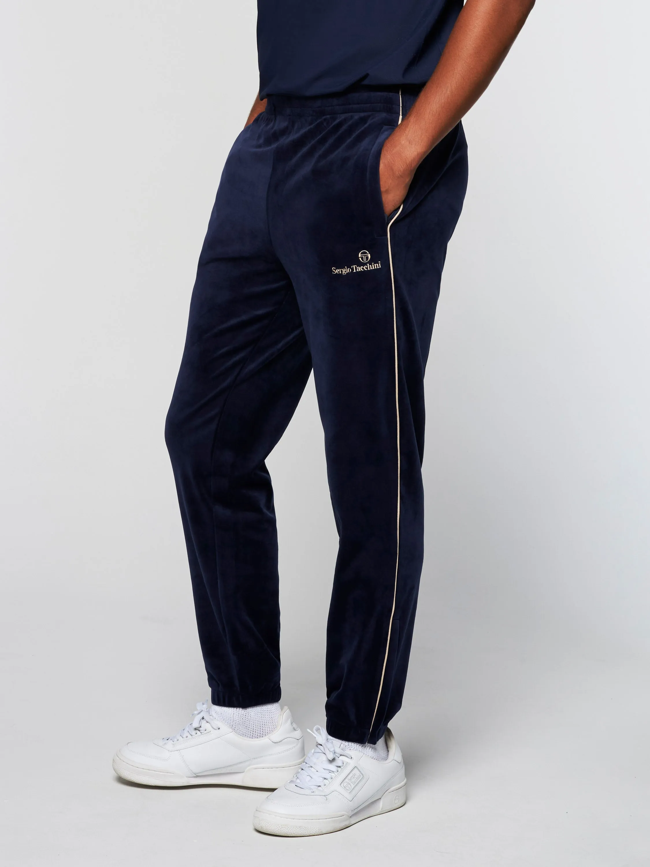 Gallone Velour Track Pant- Maritime Blue sold by Sergio Tacchini product image thumbnail 2