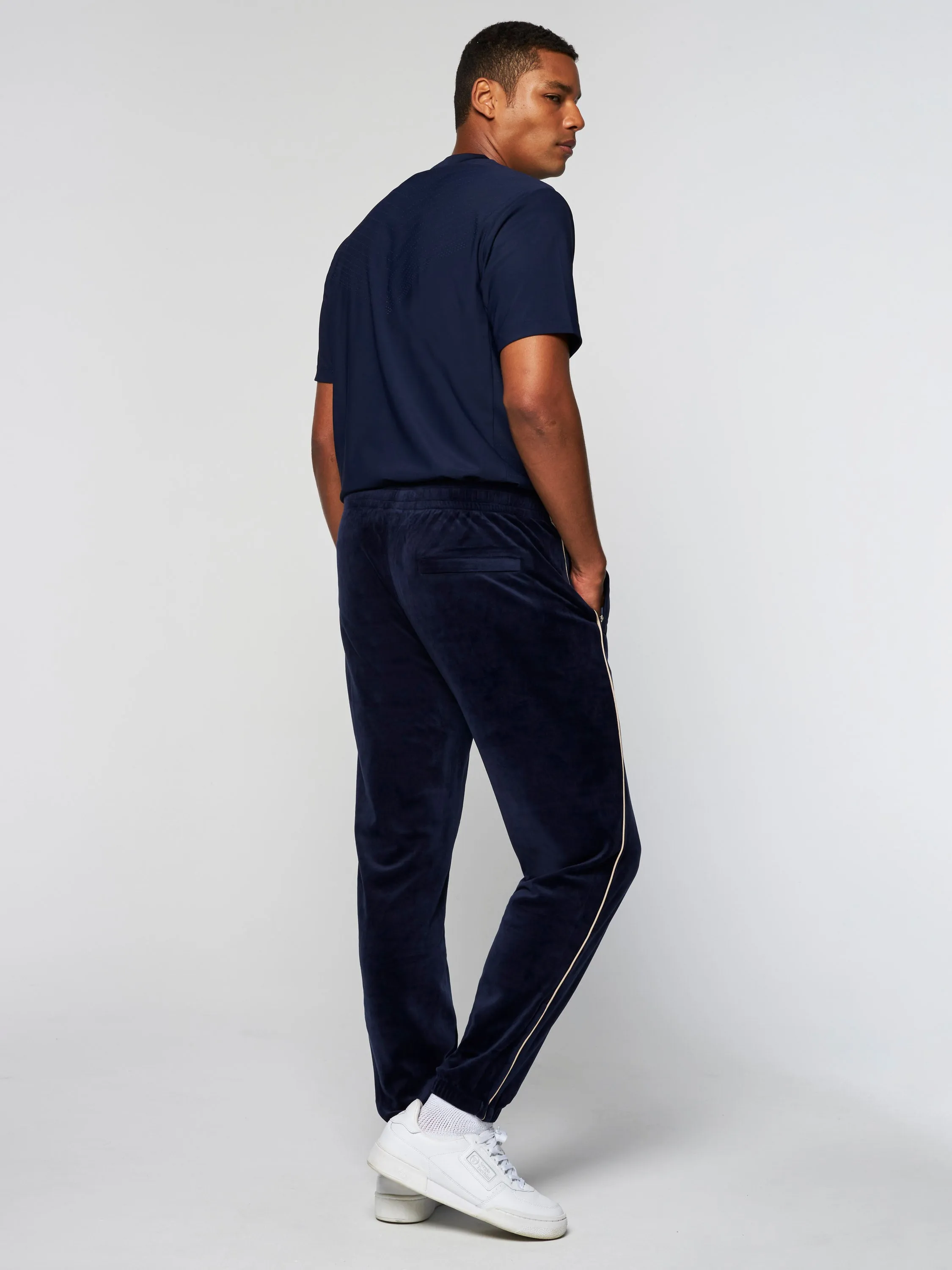 Gallone Velour Track Pant- Maritime Blue sold by Sergio Tacchini product image thumbnail 4