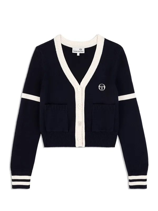 Lucia Knit Cardigan- Maritime Blue sold by Sergio Tacchini