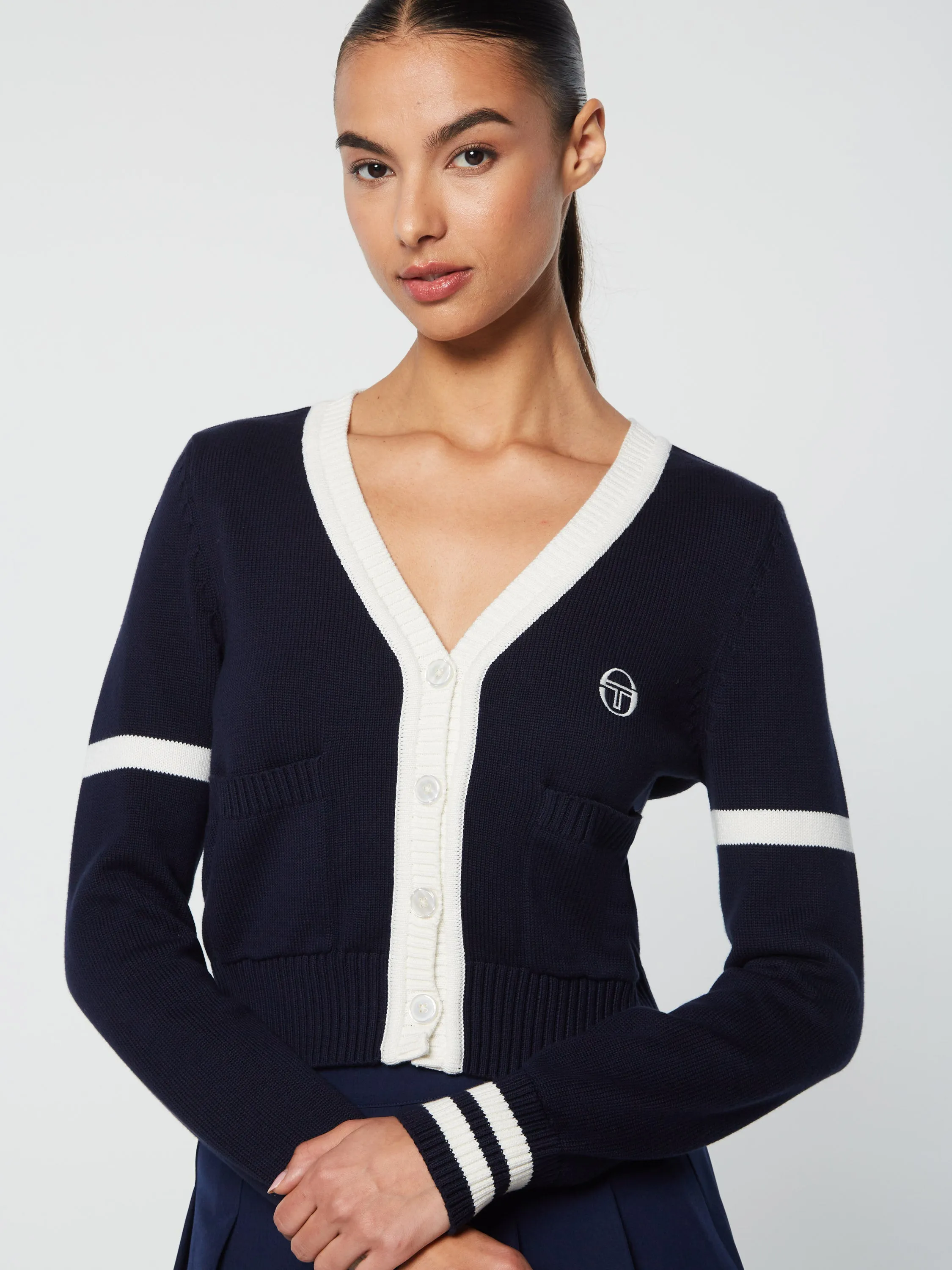 Lucia Knit Cardigan- Maritime Blue sold by Sergio Tacchini product image thumbnail 5