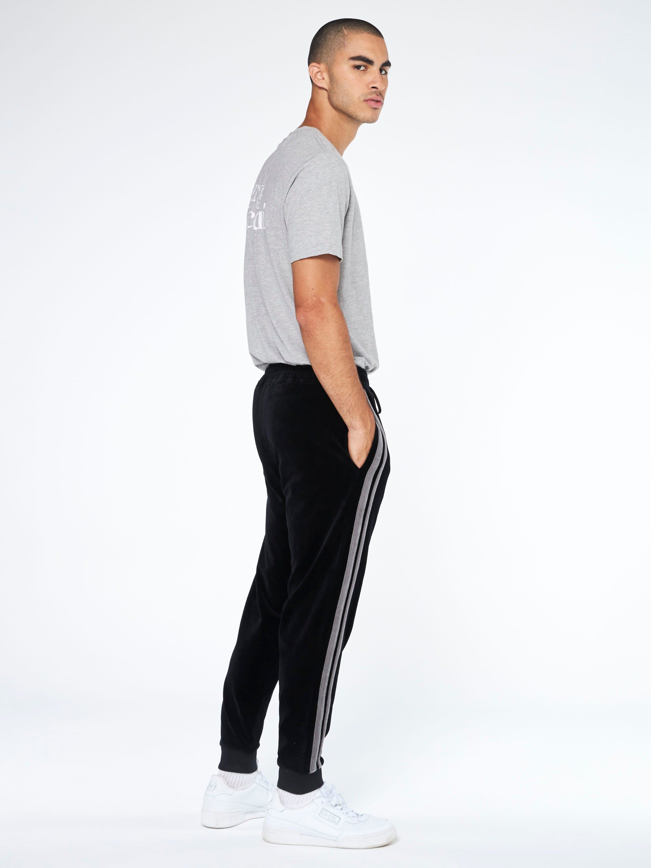 Damarindo Velour Track Pant-Black sold by Sergio Tacchini product image thumbnail 3