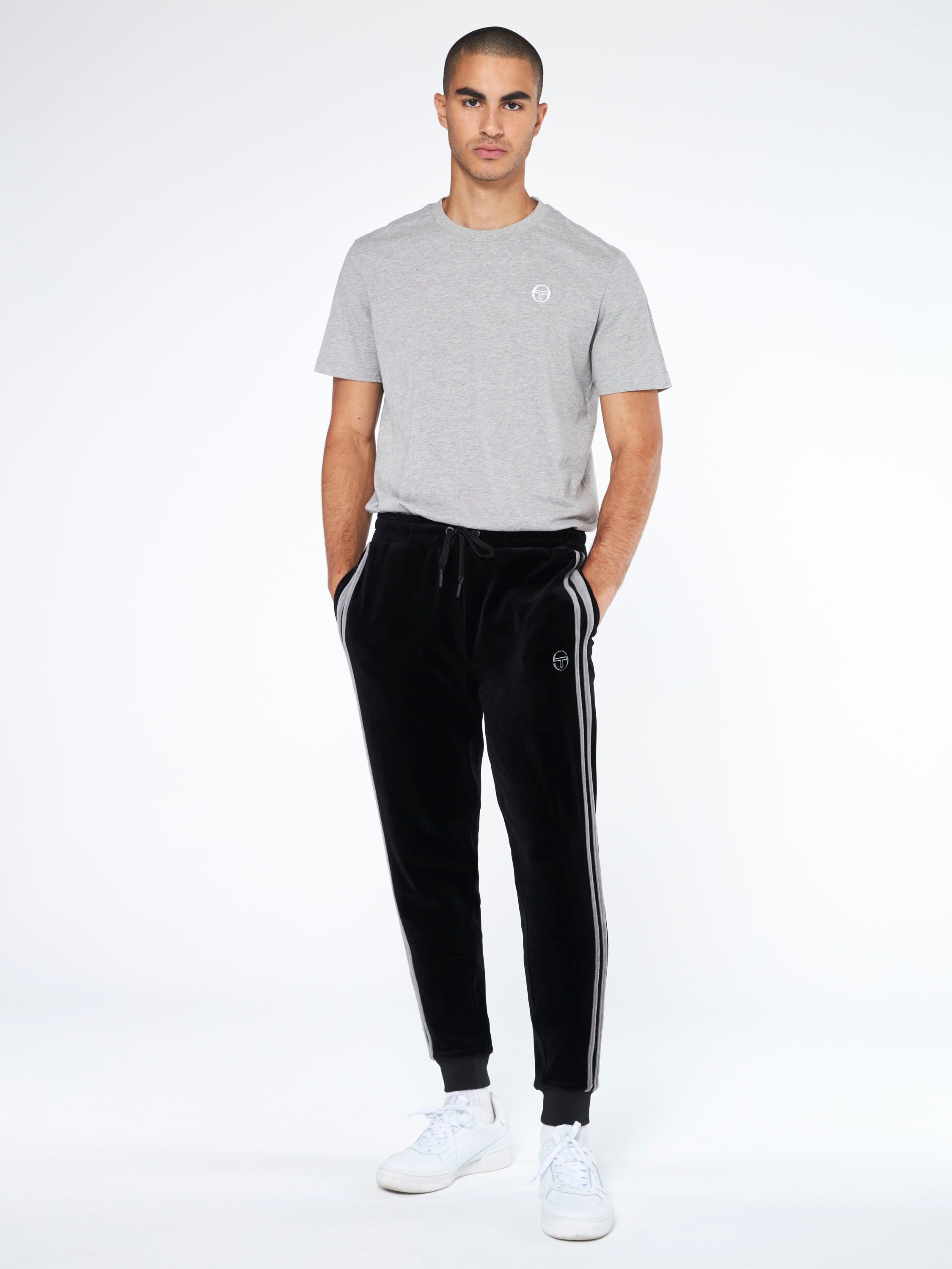 Damarindo Velour Track Pant-Black sold by Sergio Tacchini product image thumbnail 2