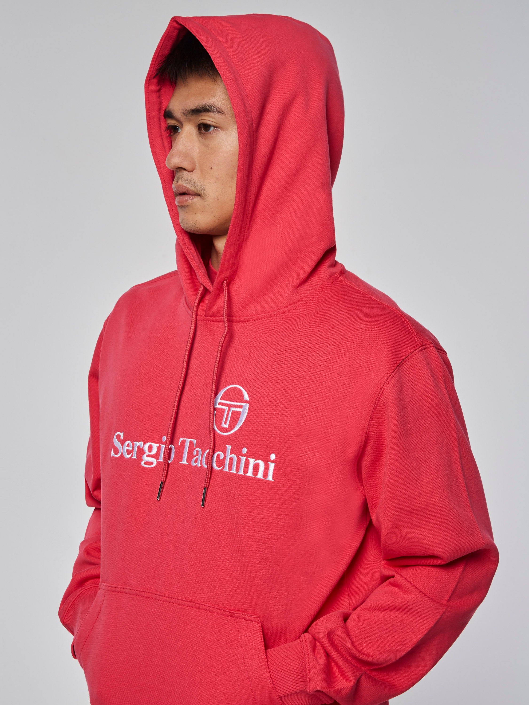 Heritage Logo Hoodie- Razzberry sold by Sergio Tacchini product image thumbnail 2