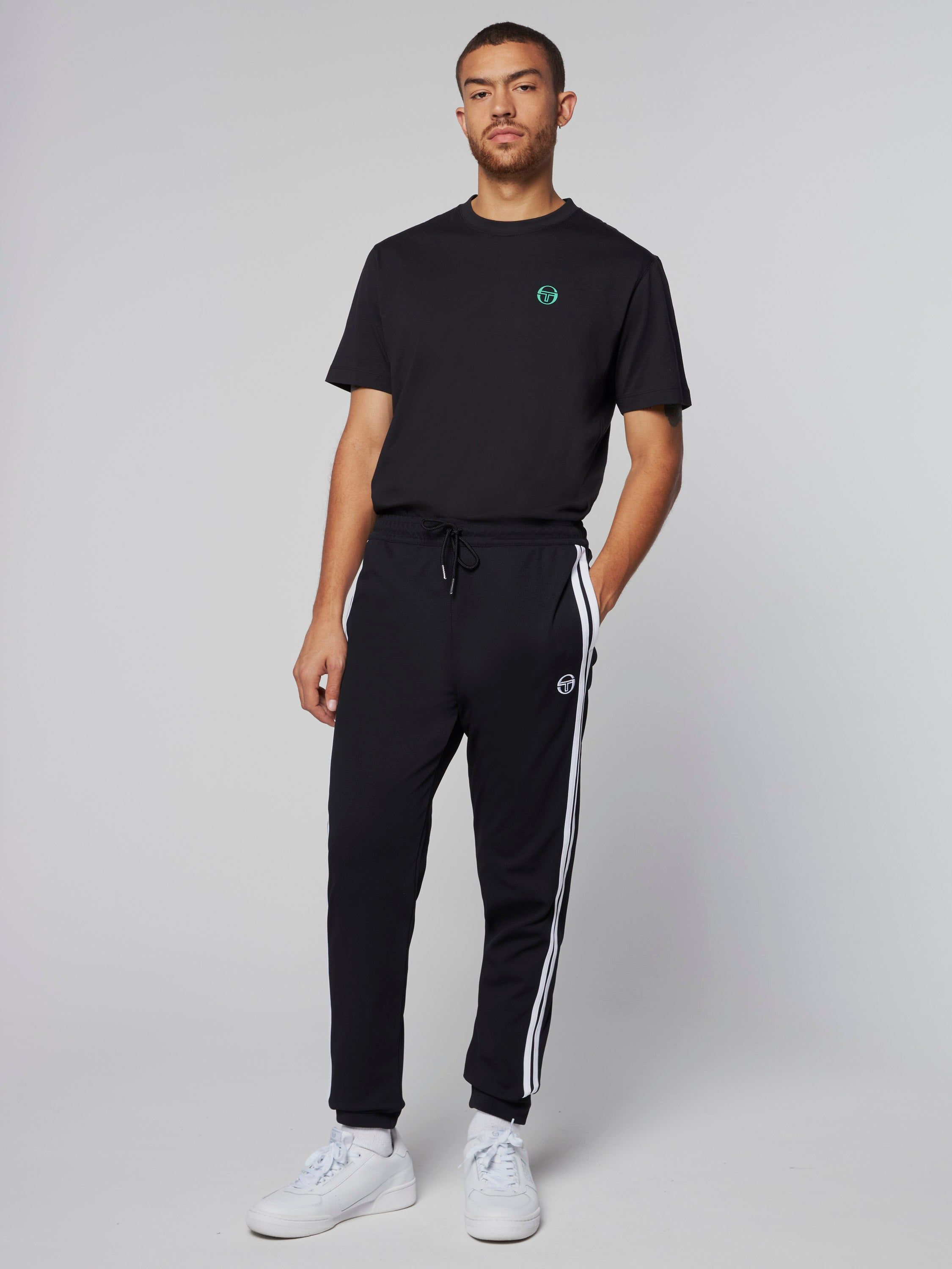 Damarindo Track Pant- Black/ White sold by Sergio Tacchini product image thumbnail 3