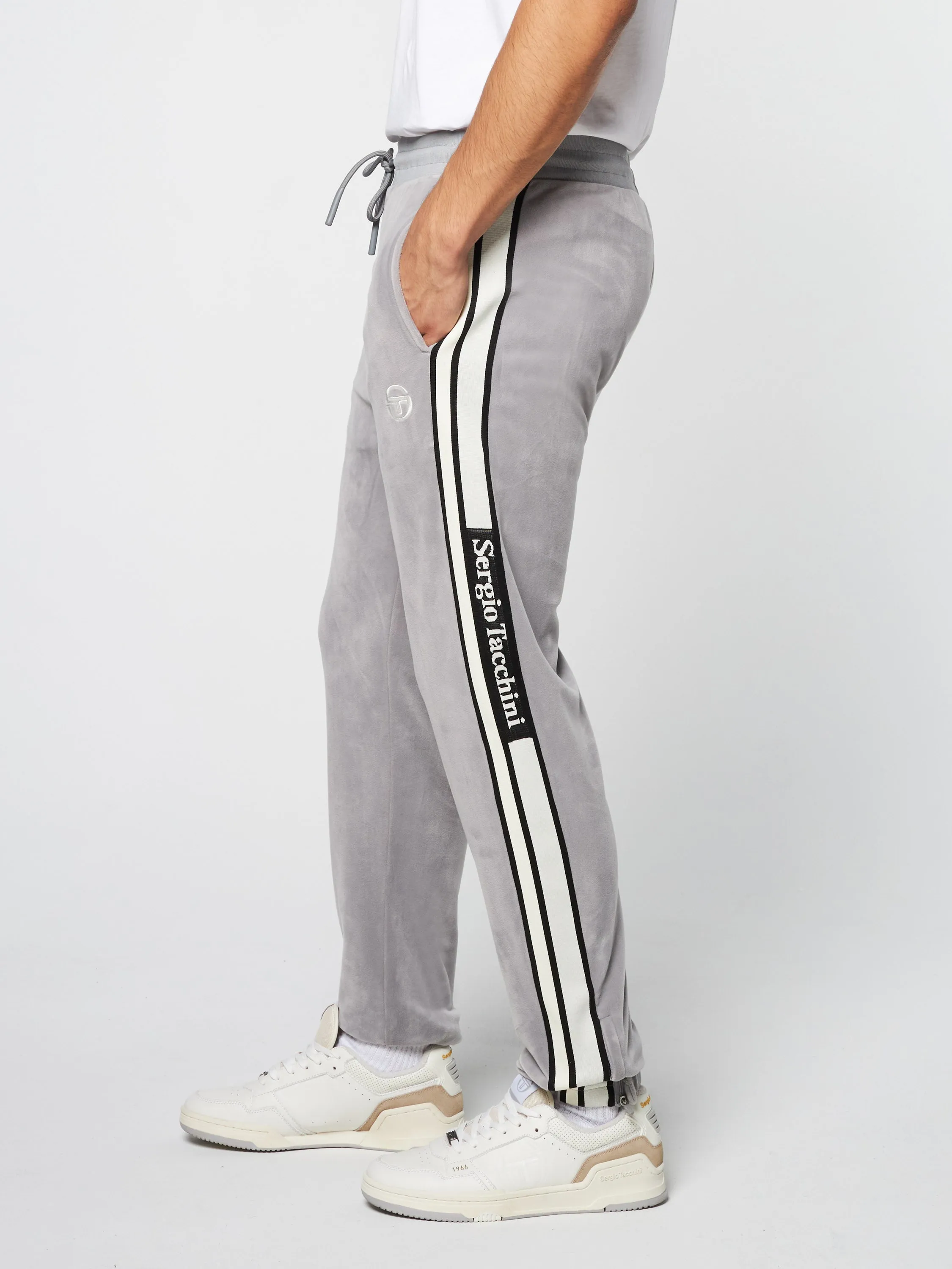 Pereto Velour Track Pant- Sleet sold by Sergio Tacchini product image thumbnail 2