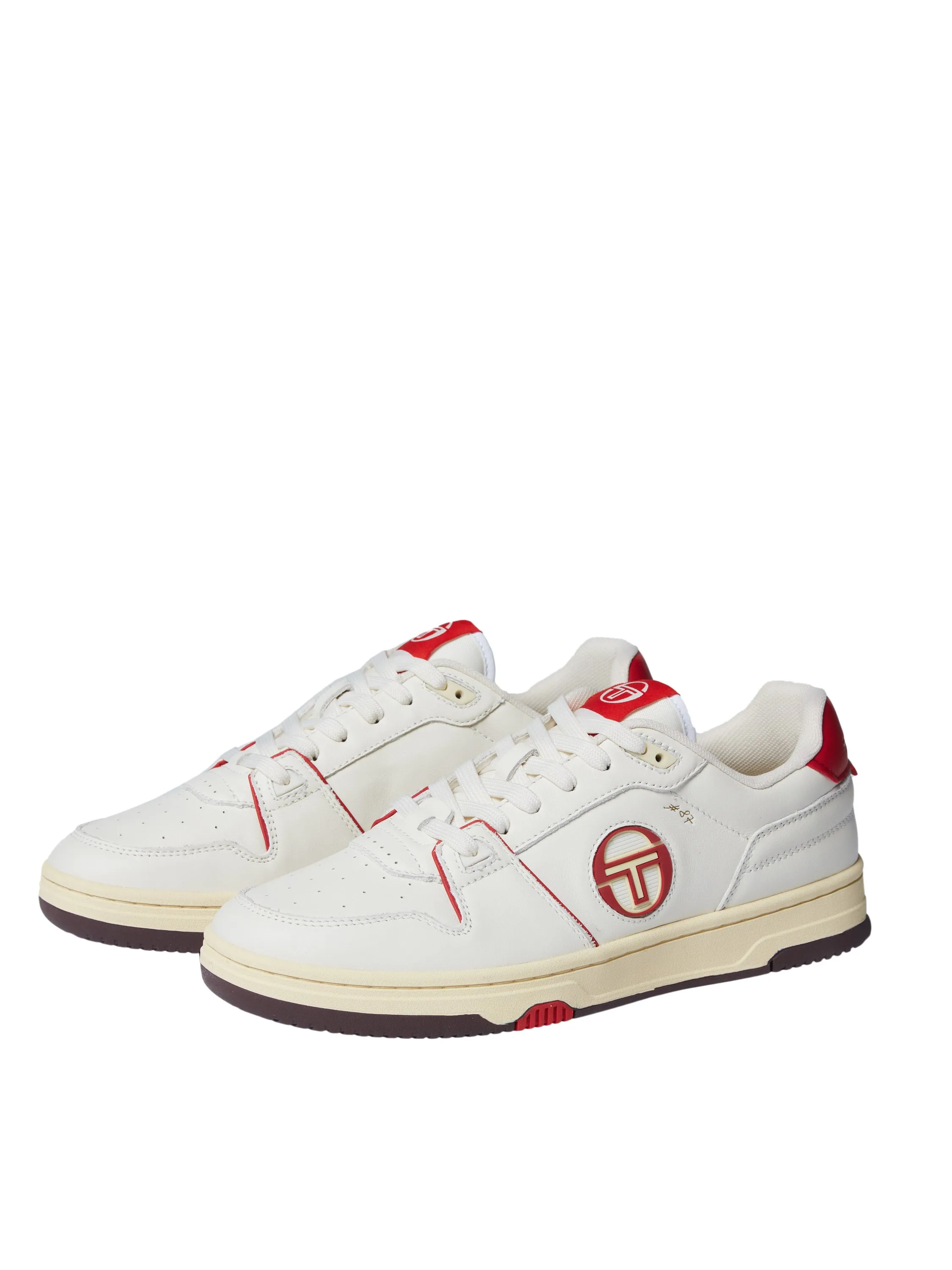 Prime Shot DA Sneaker- Antique White/ Almond Oil/ Adrenaline Red sold by Sergio Tacchini product image thumbnail 2