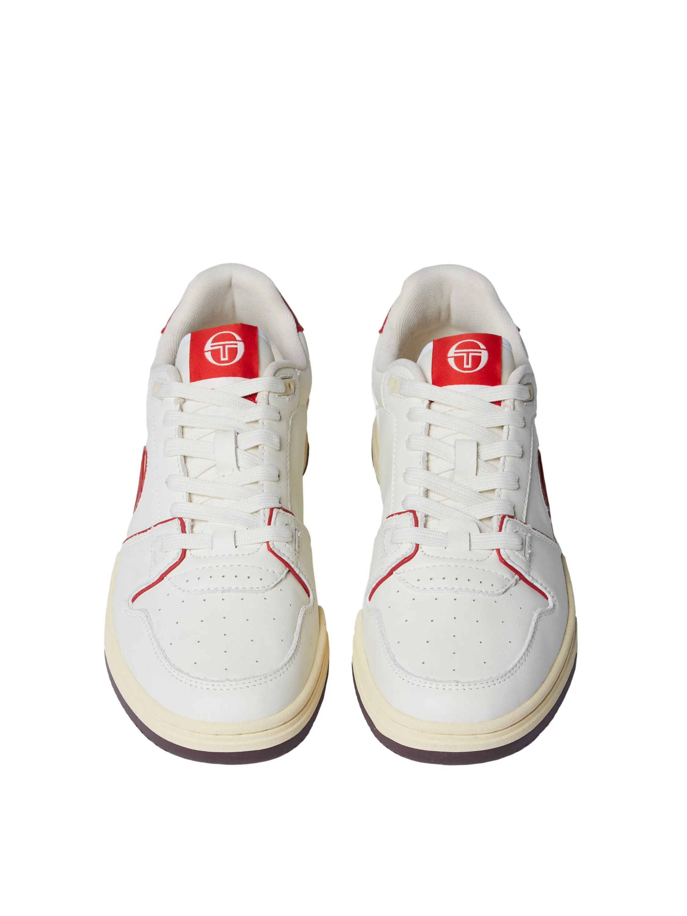 Prime Shot DA Sneaker- Antique White/ Almond Oil/ Adrenaline Red sold by Sergio Tacchini product image thumbnail 4