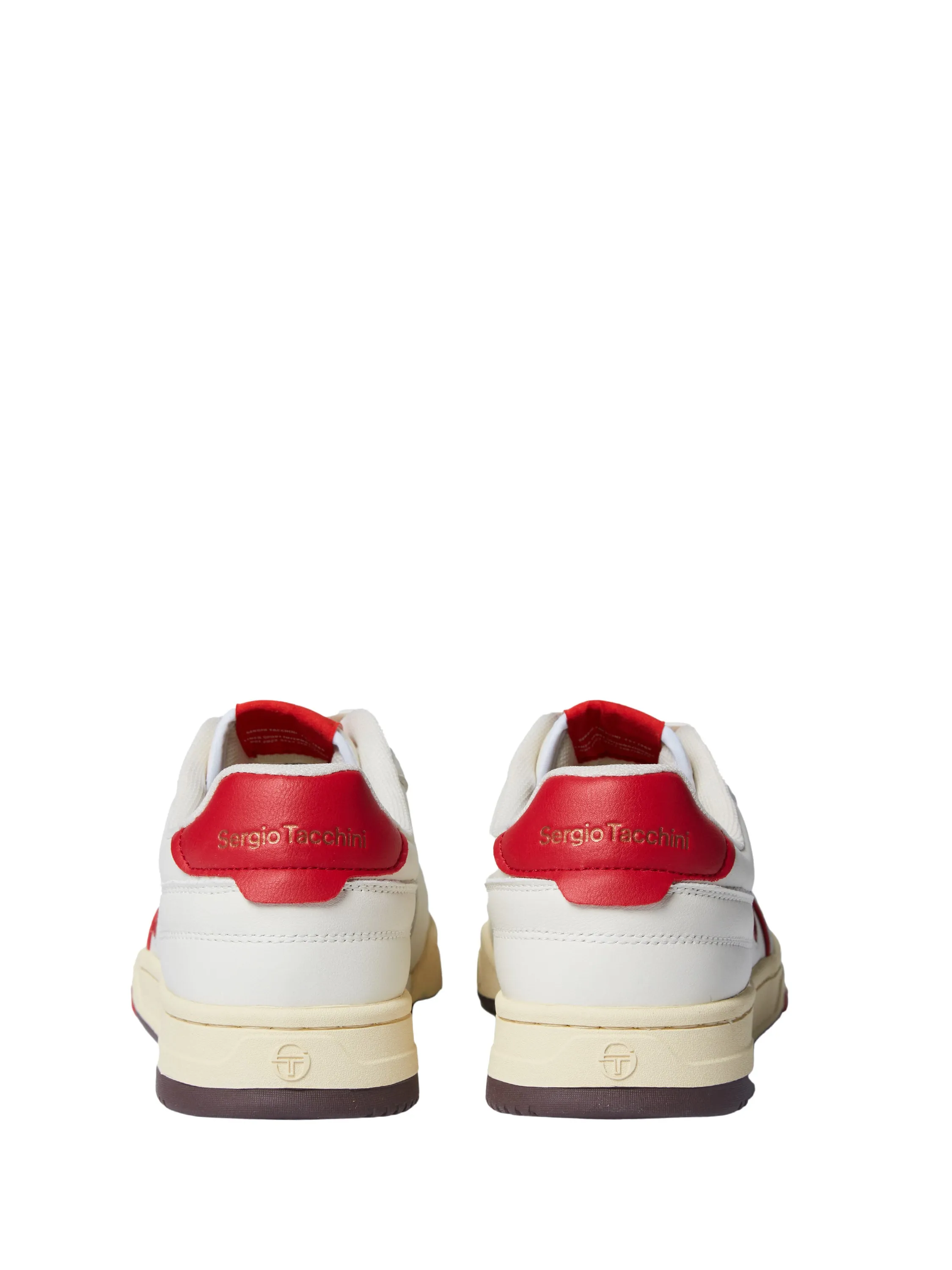 Prime Shot DA Sneaker- Antique White/ Almond Oil/ Adrenaline Red sold by Sergio Tacchini product image thumbnail 3
