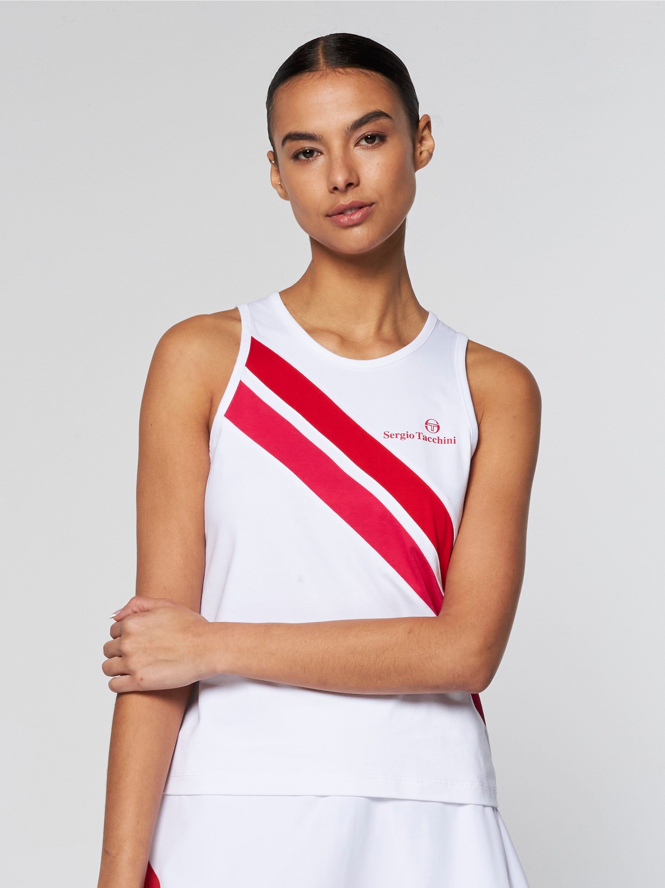 Women's Ortica Tennis Tank- White sold by Sergio Tacchini product image thumbnail 2