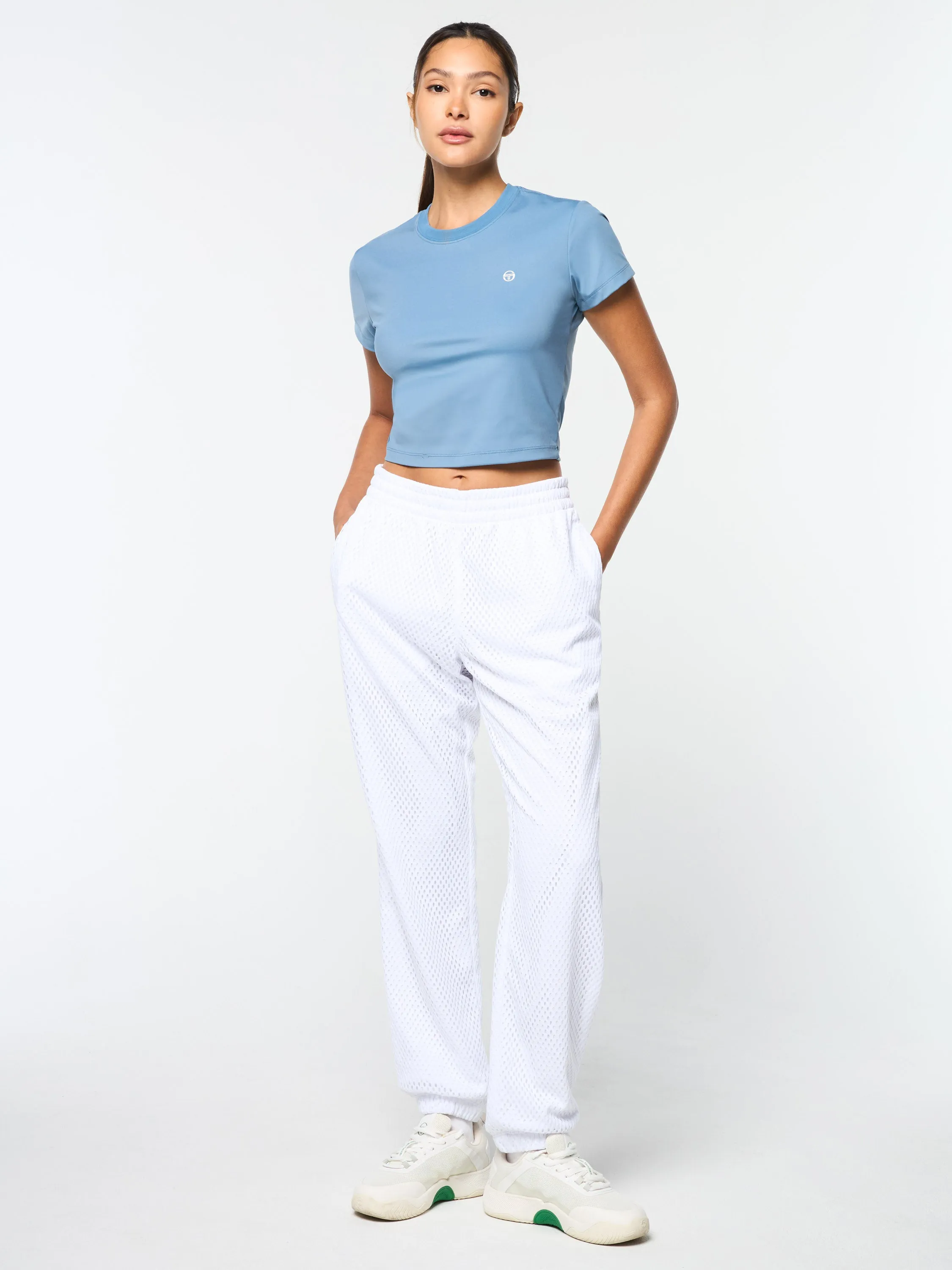 Adria Mesh Track Pant- Brilliant White sold by Sergio Tacchini product image thumbnail 2