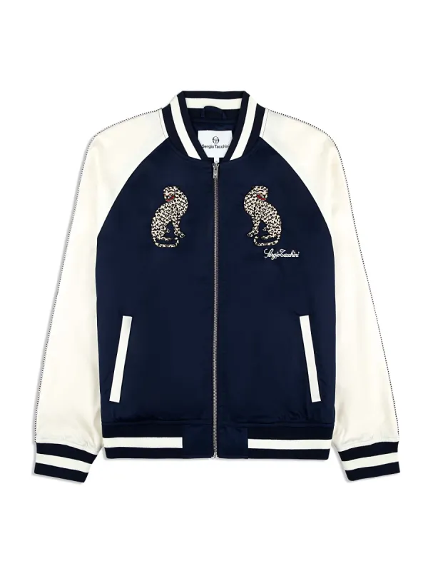 Suveniri Track Jacket- Maritime Blue/ Gardenia made by Sergio Tacchini