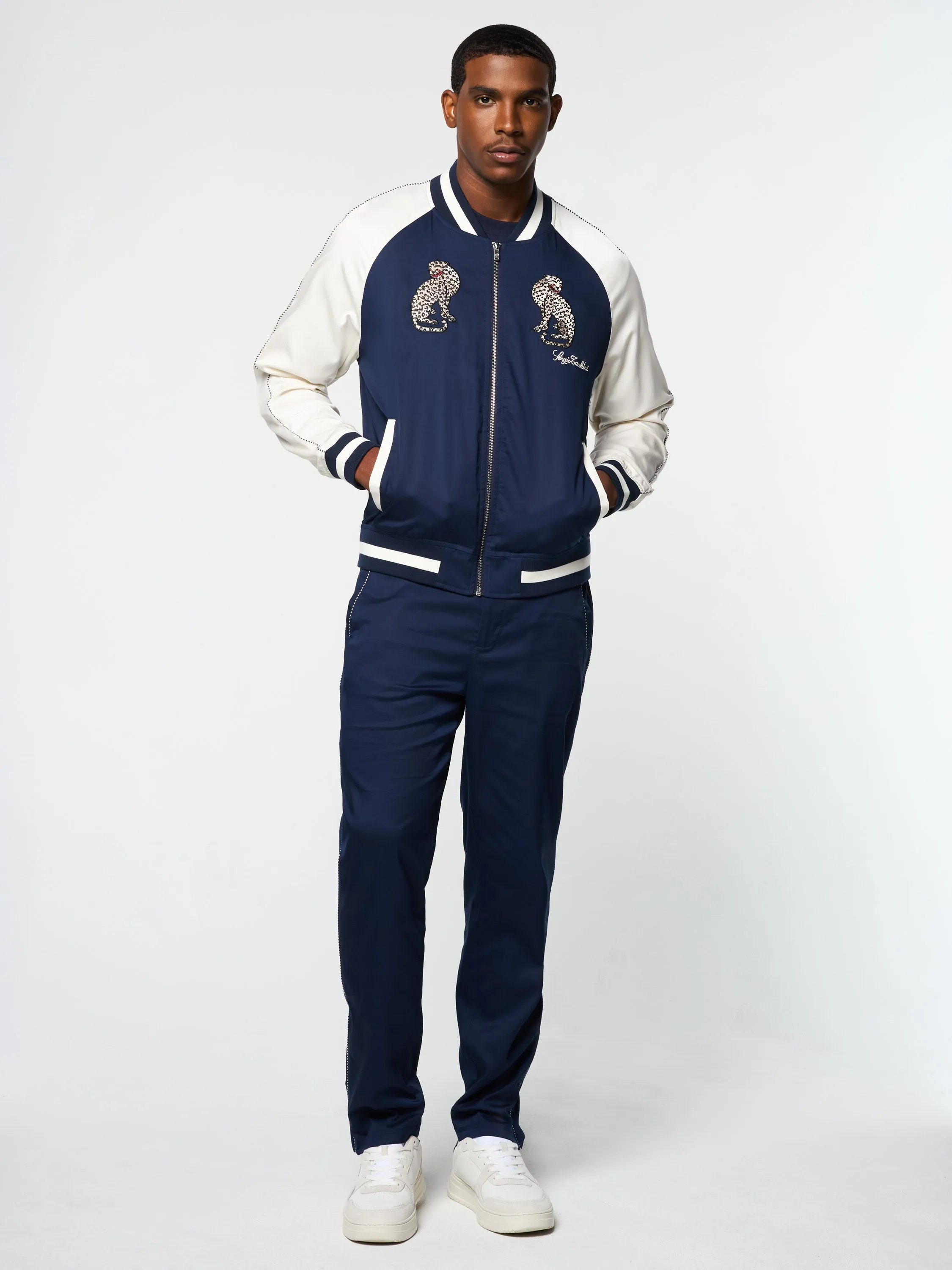 Suveniri Track Jacket- Maritime Blue/ Gardenia sold by Sergio Tacchini product image thumbnail 2