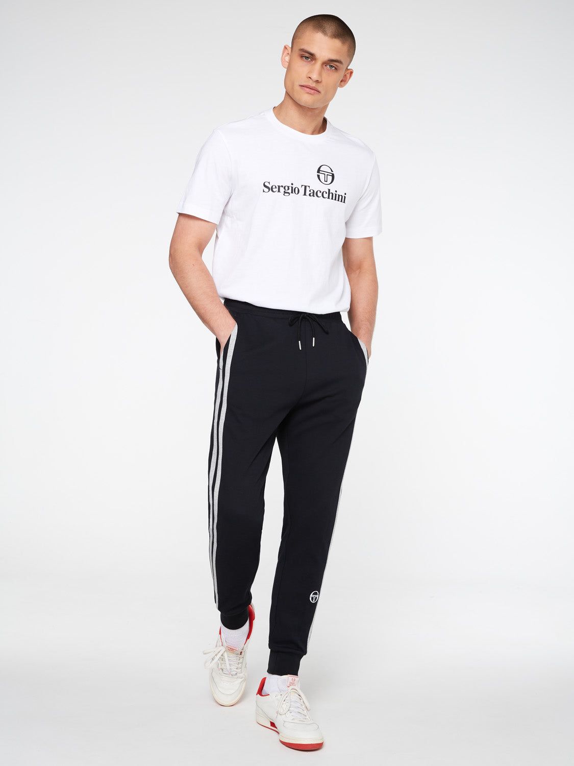 Damarindo Mixed Media Track Pant-Black sold by Sergio Tacchini product image thumbnail 2