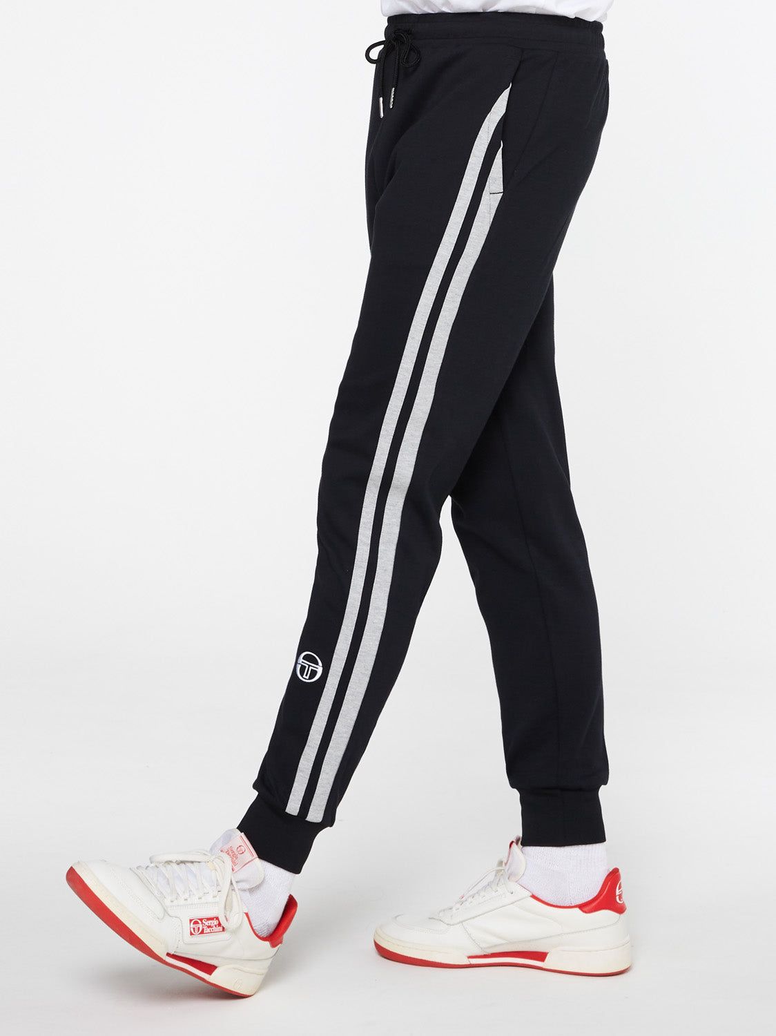 Damarindo Mixed Media Track Pant-Black sold by Sergio Tacchini