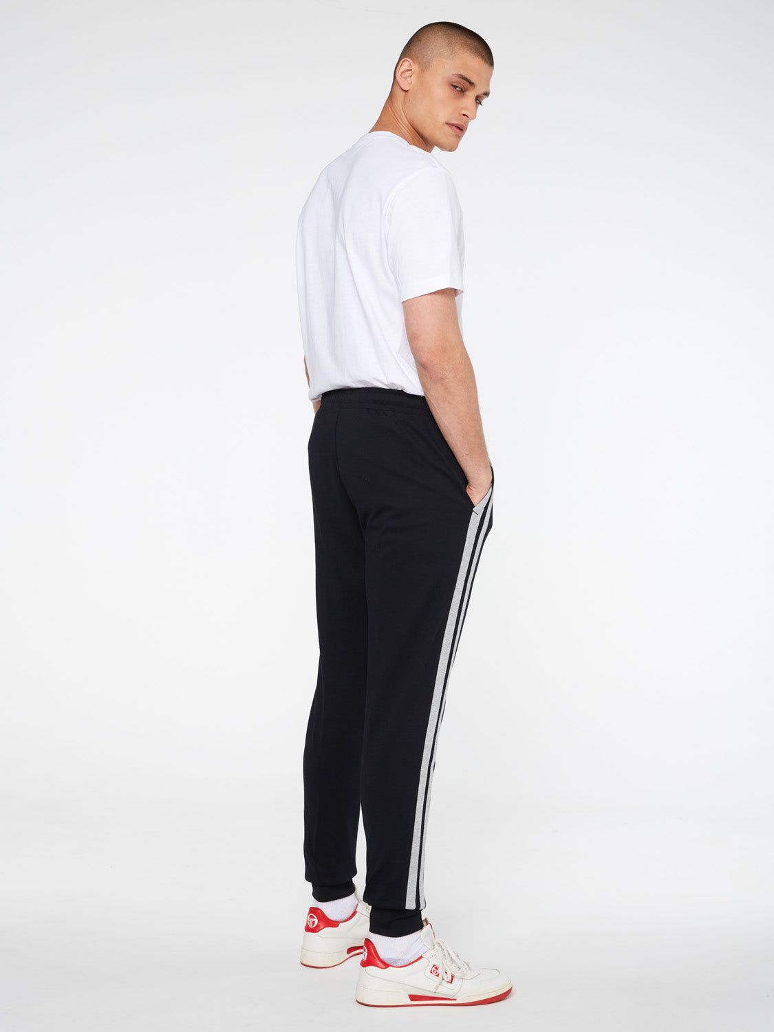 Damarindo Mixed Media Track Pant-Black sold by Sergio Tacchini product image thumbnail 3