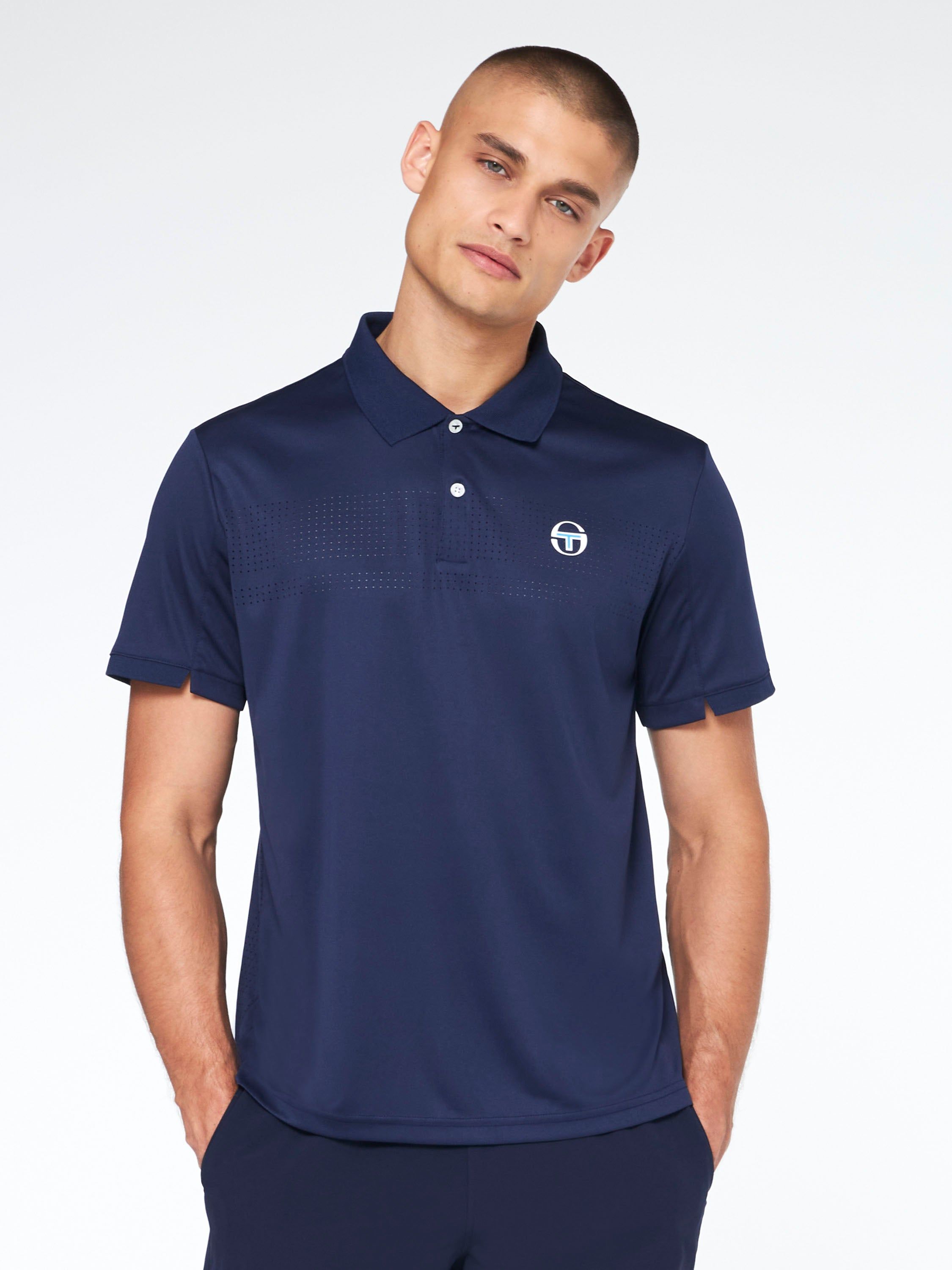 Tennis Young Line Pro Polo-Maritime Blue sold by Sergio Tacchini