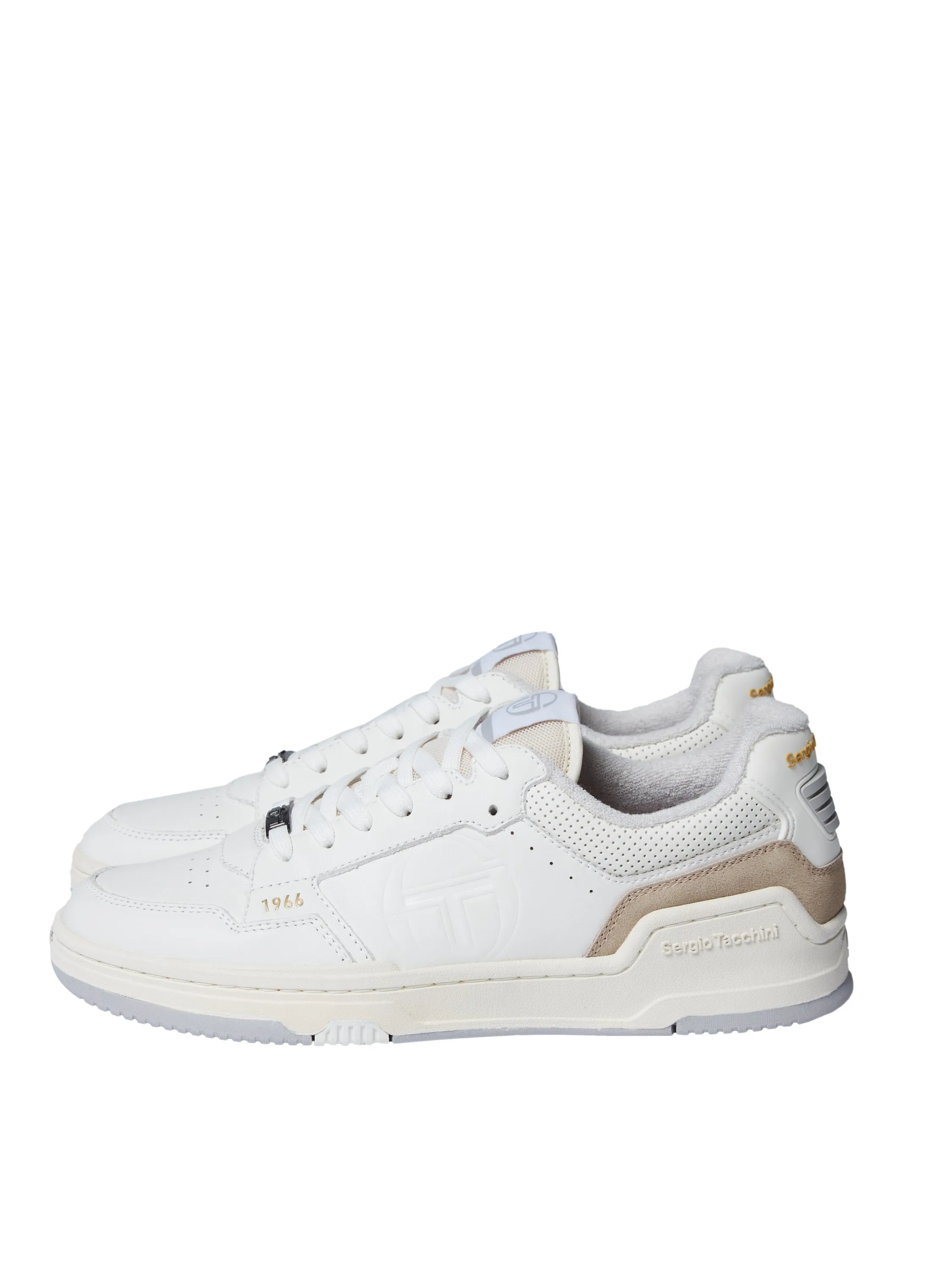 Prime Shot DA Ultra Sneaker- White Tofu/ Quiet Grey sold by Sergio Tacchini