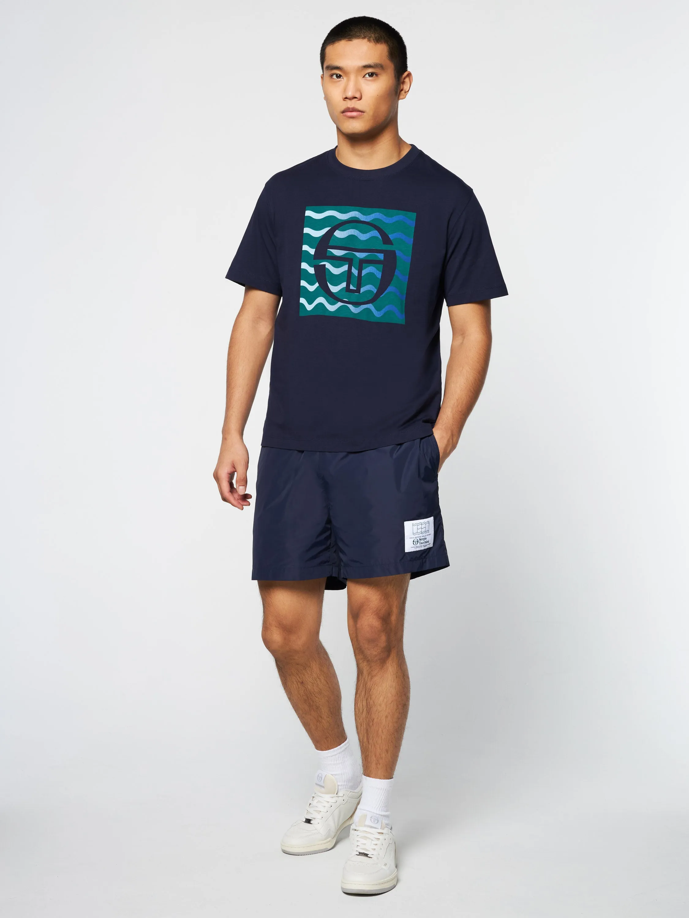 Veloce T-Shirt- Maritime Blue sold by Sergio Tacchini product image thumbnail 3