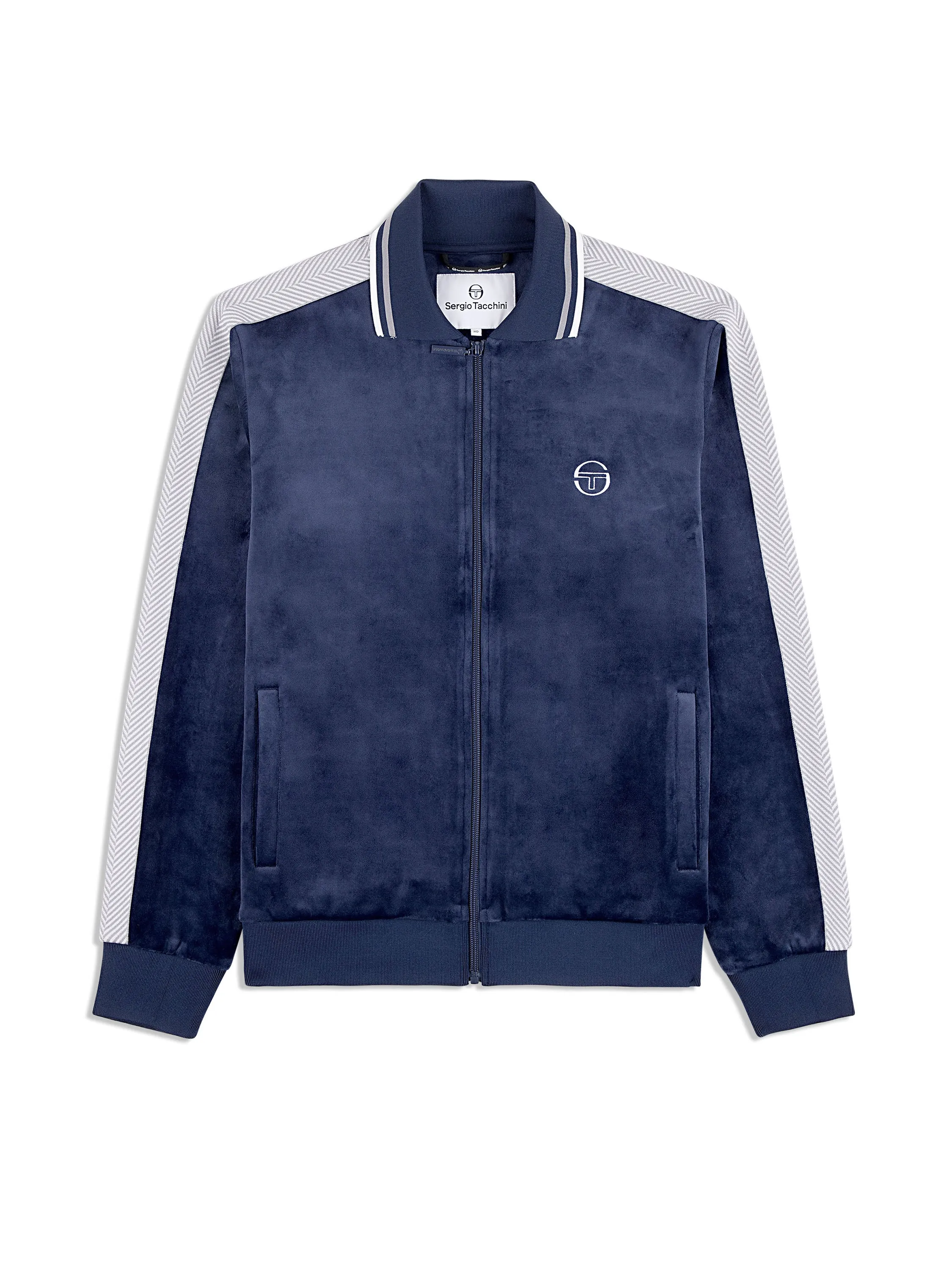 Maglia Velour Track Jacket- Maritime Blue sold by Sergio Tacchini