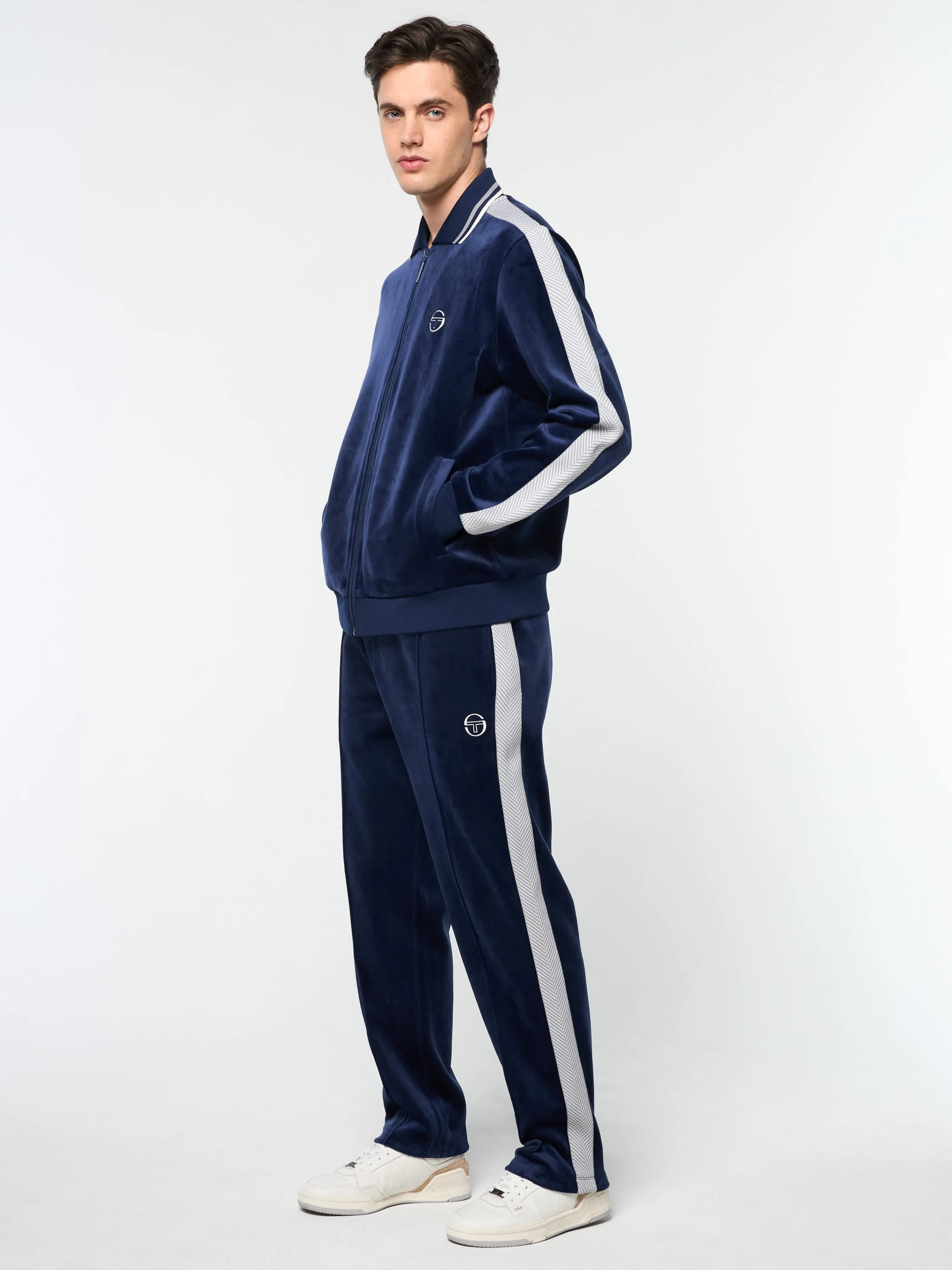 Maglia Velour Track Jacket- Maritime Blue sold by Sergio Tacchini product image thumbnail 5