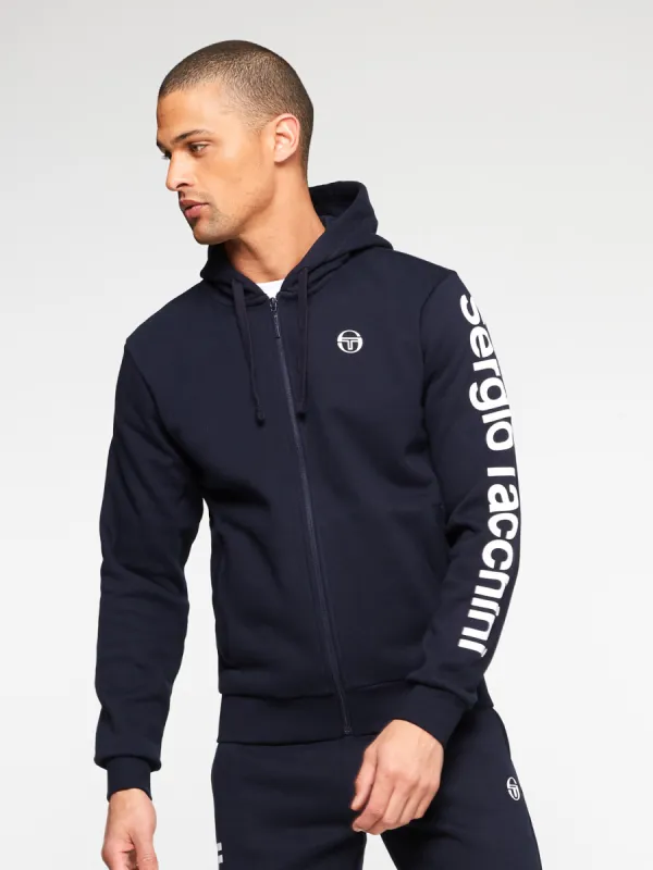 Namar Full-Zip Hoodie - NIGHT SKY/WHITE made by Sergio Tacchini