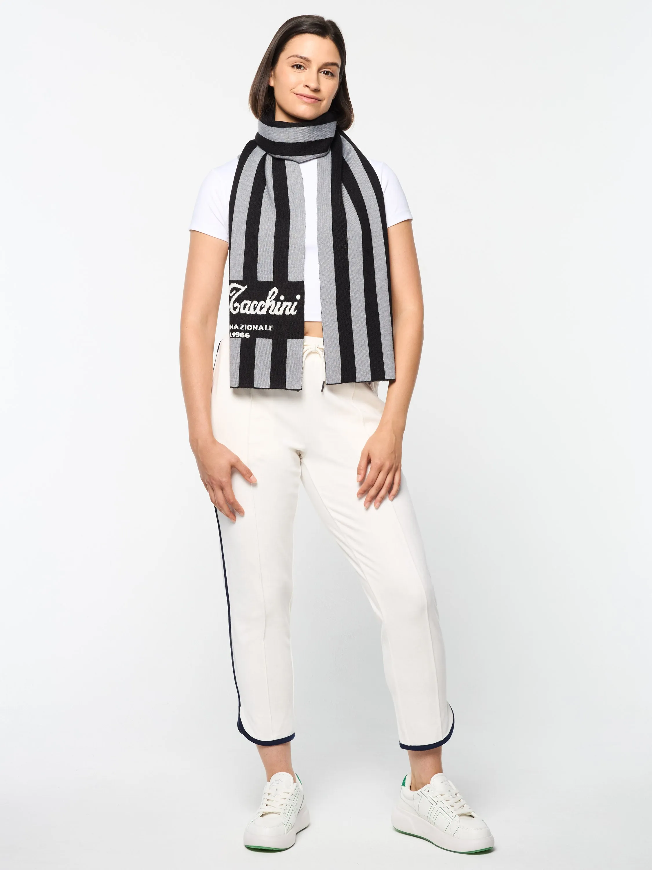 Gioco Jacquard Scarf- Black Beauty sold by Sergio Tacchini product image thumbnail 5