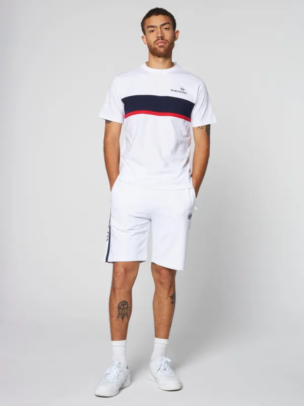 Nebon T-Shirt- White/ Adrenaline Rush made by Sergio Tacchini