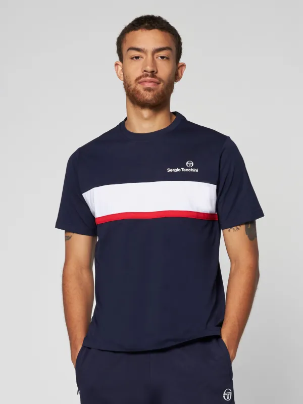 Nebon T-Shirt- Navy/ Adrenaline Rush sold by Sergio Tacchini