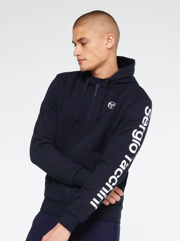 Namar Full-Zip Hoodie-Navy/White made by Sergio Tacchini