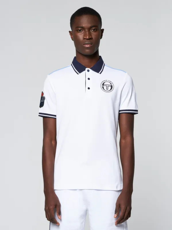 RANKING STAFF POLO-White/ Navy sold by Sergio Tacchini