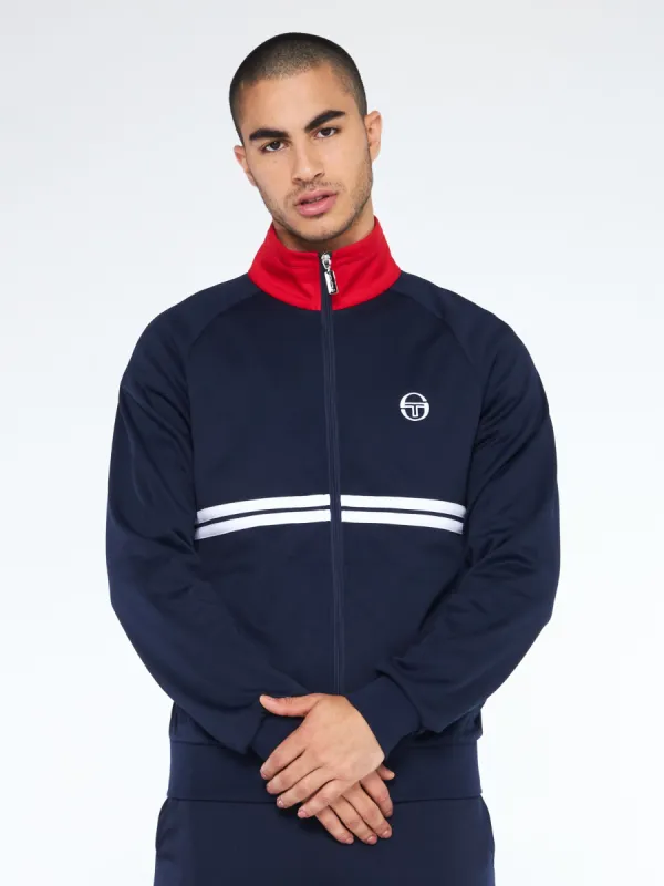 Dallas Track Jacket Archivio-Maritime Blue/Adrenaline Rush sold by Sergio Tacchini