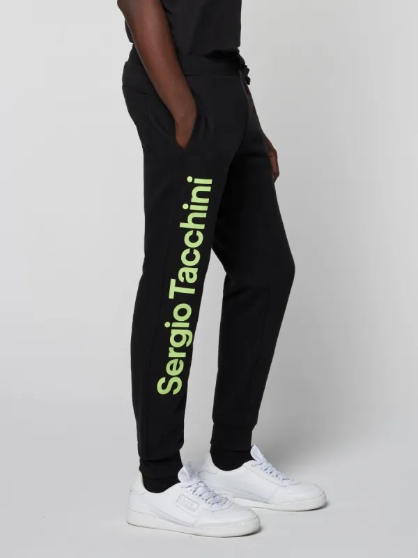 Nizard Sweatpants- Black/ Sharp Green sold by Sergio Tacchini