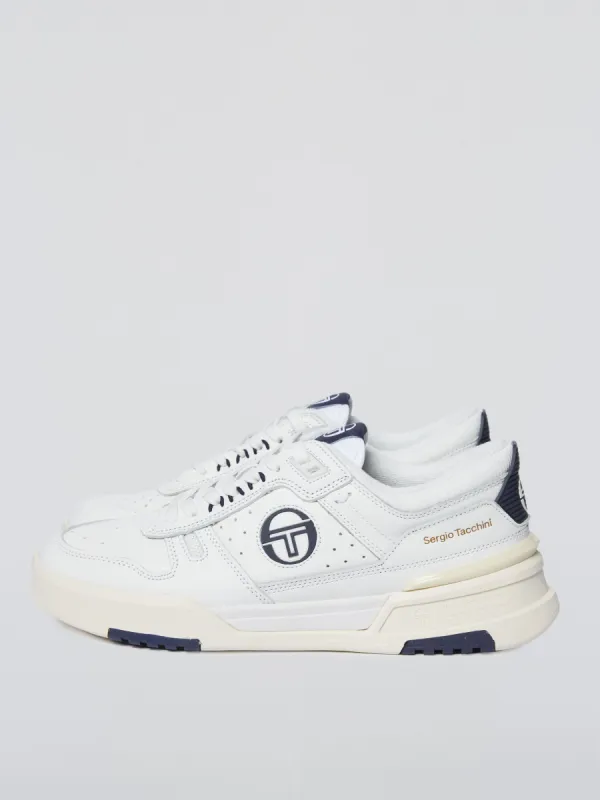 BB Court Lo Sneaker- White/ Tofu/ Maritime Blue sold by Sergio Tacchini