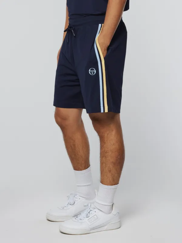 Mesh Damarindo Short- Maritime Blue/ Flax sold by Sergio Tacchini