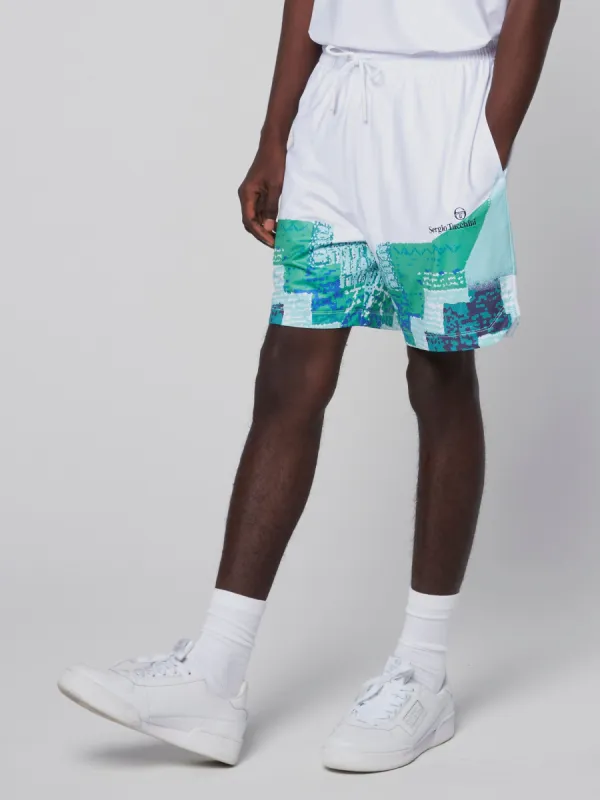 Corsico Short- White/ Deep Mint sold by Sergio Tacchini