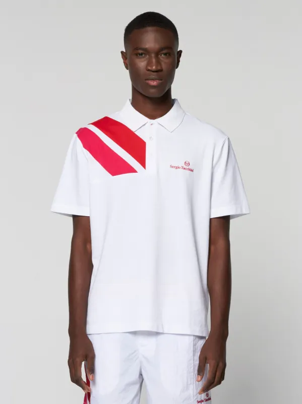 Ortica Tennis Polo- White sold by Sergio Tacchini