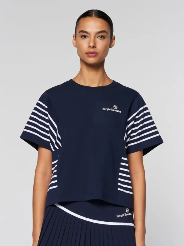 Women's Vigentino Top- Maritime Blue sold by Sergio Tacchini
