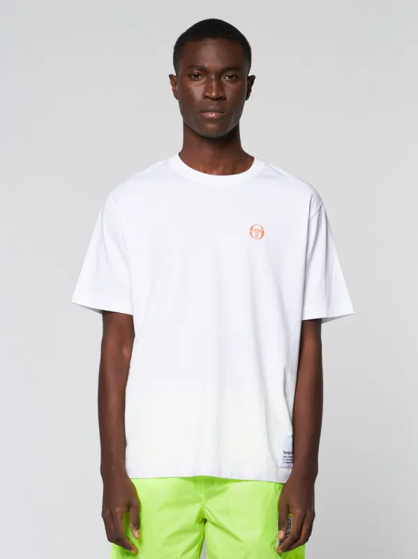 Vernazza T-Shirt- White/ Dragon Fire sold by Sergio Tacchini