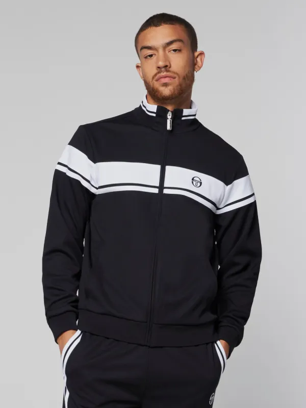 Damarindo Track Jacket- Black/ White sold by Sergio Tacchini
