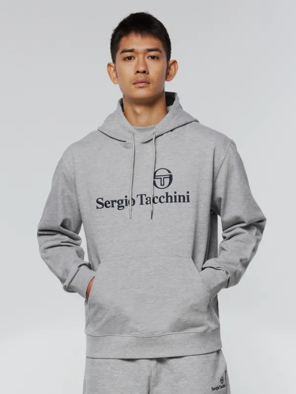 Heritage Logo Hoodie-Heather Grey sold by Sergio Tacchini
