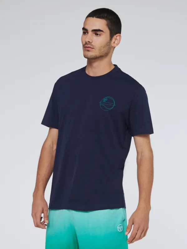 Lo Sport T-Shirt- Maritime Blue sold by Sergio Tacchini