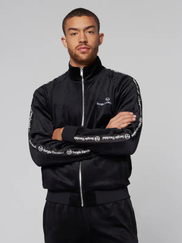 Tipo Velour Track Jacket- Black sold by Sergio Tacchini