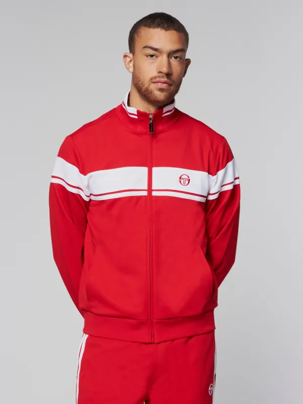 Damarindo Track Jacket- Adrenaline Rush/ White made by Sergio Tacchini