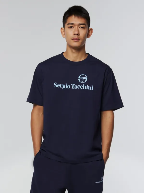 Heritage Logo  T-Shirt- Maritime Blue sold by Sergio Tacchini